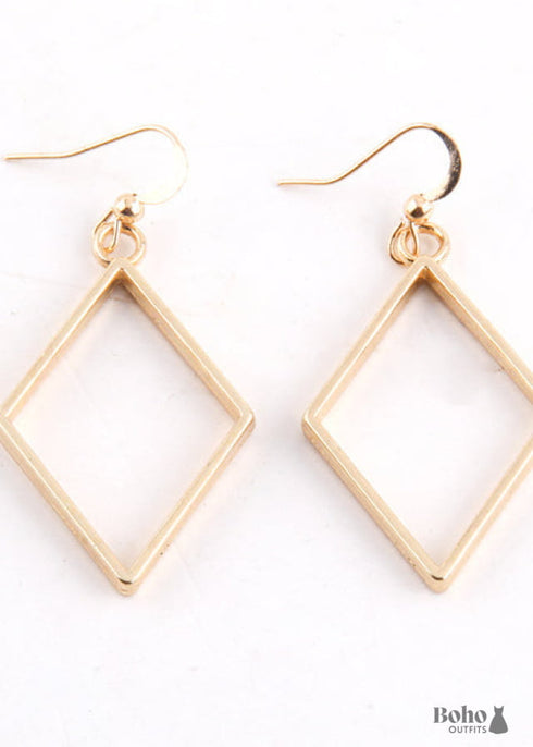 Boho Earrings, RH Dangle Earrings, Heart Loop